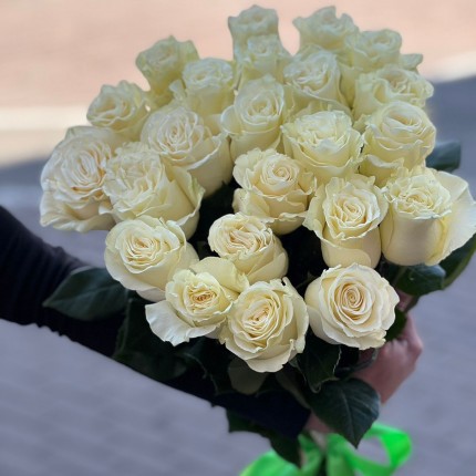 Букет из белых роз - купить с доставкой в в Путилково
